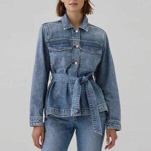 GAP denim jacket with belt S new